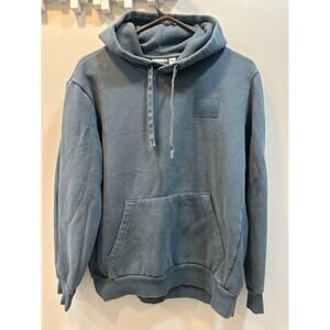 Puma Men’s Hoodie Size M Blue Pullover Sweatshirt Logo Pocket